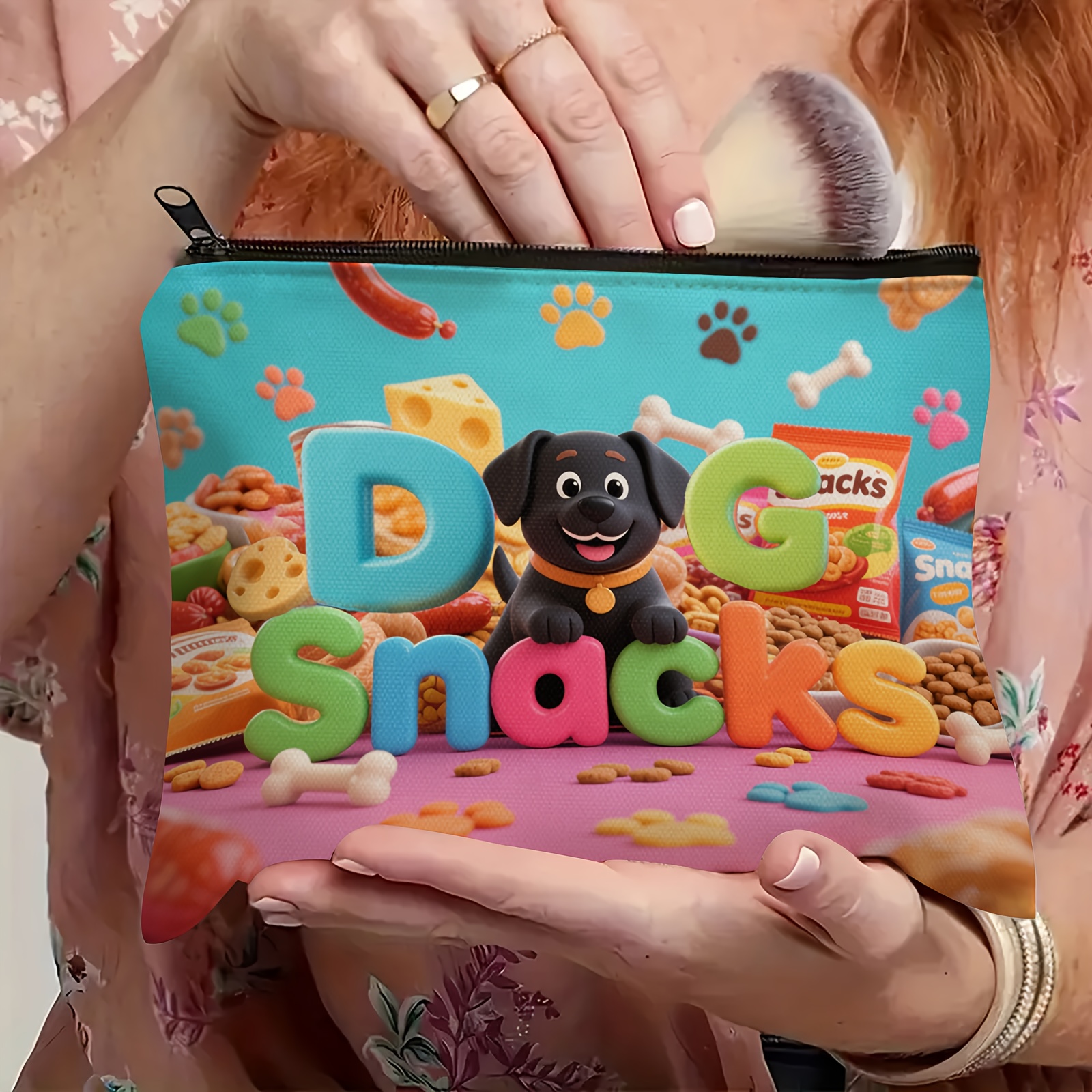 Food Like Snacks - Cute Paws & Bone Lettering Dog