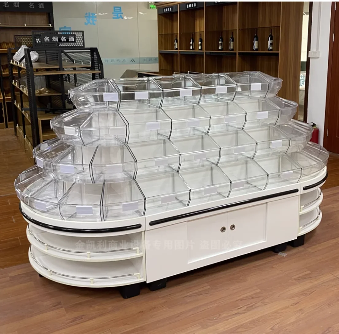 Food Like Snacks - Wooden bulk food display cabinets Bulk
