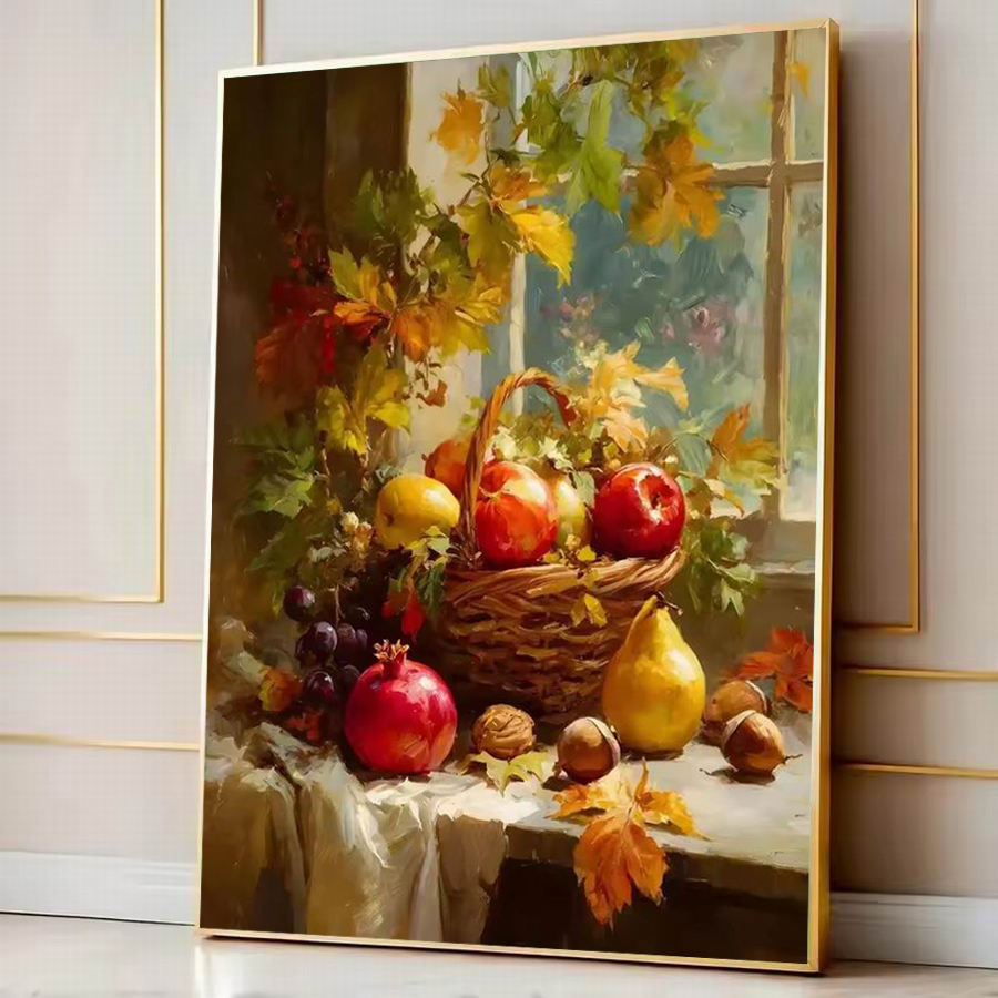 Fruit Roll Up - Abstract Fruit Flower Basket Diy Diamond