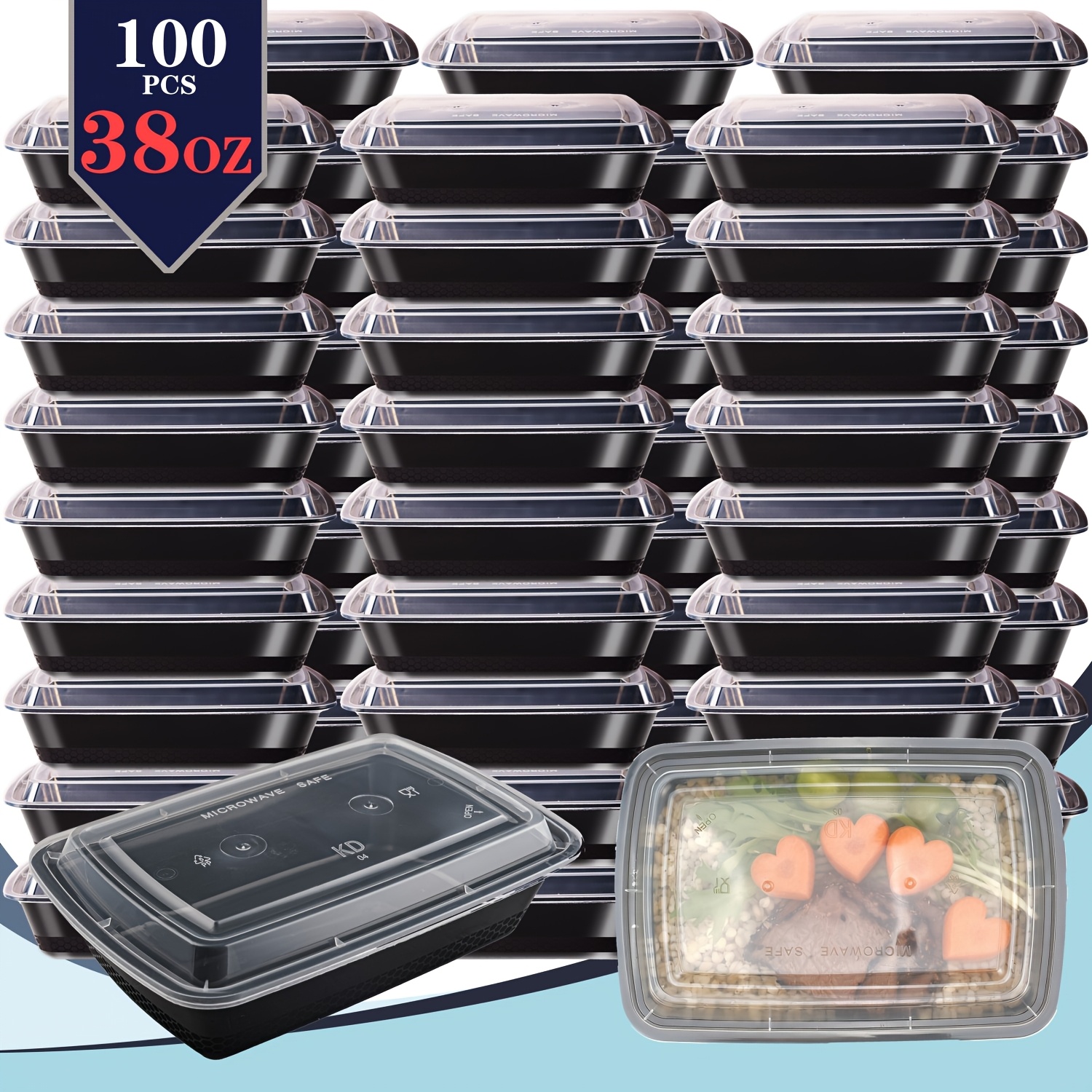 Food & Snacks Colouring Book - usBlack 100pcs (50 Containers & 50