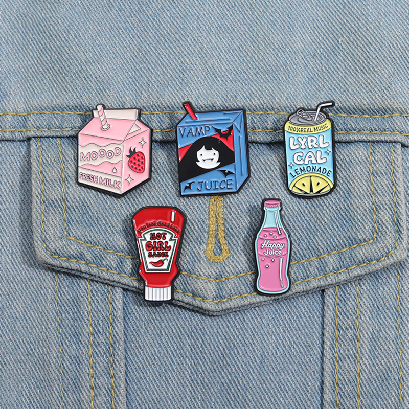 Food Zinc - Delicious Food Enamel Pins Custom JUICE