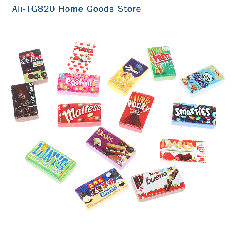 Food Good Snacks - [TG820]10pcs/lot Dollhouse Miniature Supermarket Food Resin