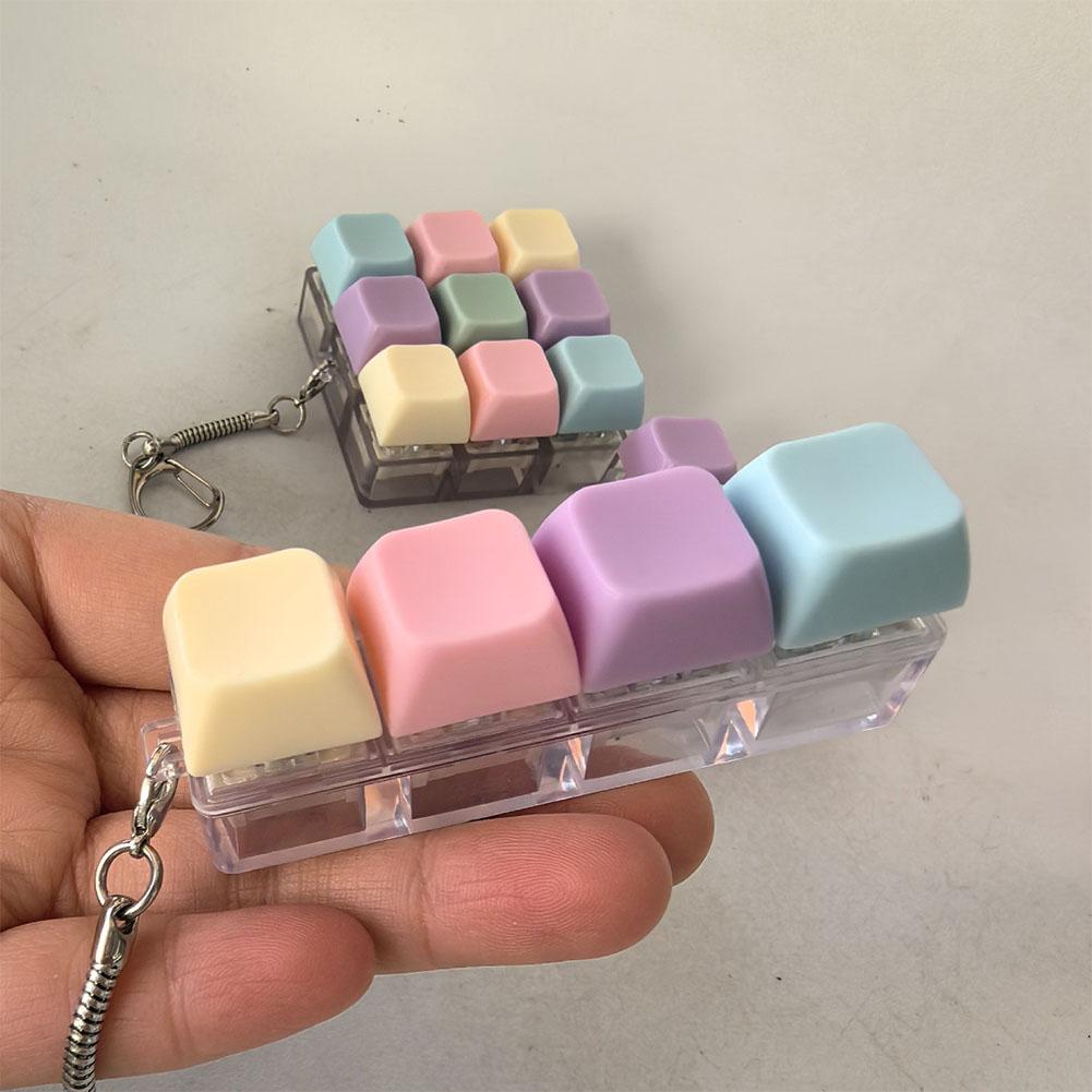 Korean Food Snacks - 1/4/5/9 Button Keyboard Fidget Clicker Mechanical