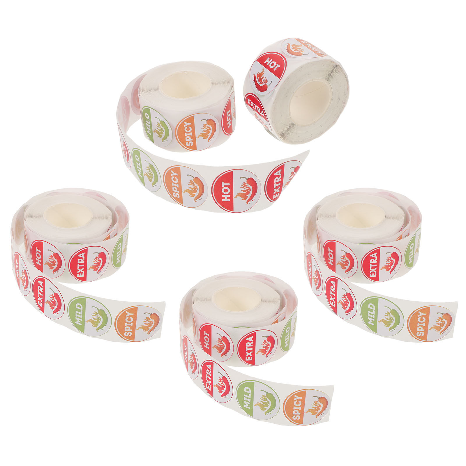 Spicy Food Snacks - 5 Rolls Round Spicy Hot Stickers