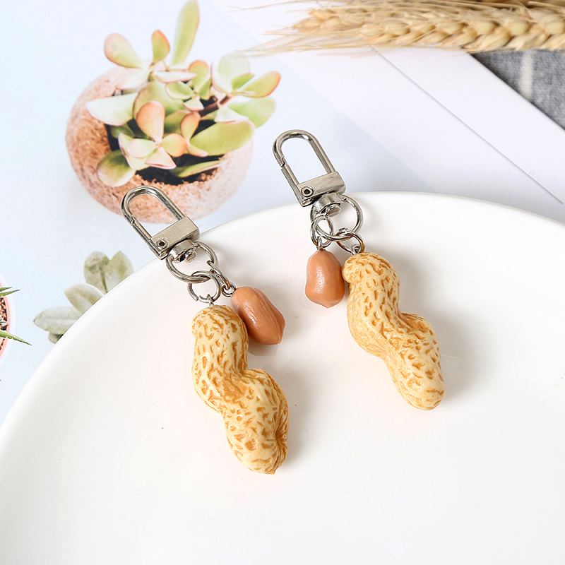 Food Zinc - Cute Simulation Peanut Food Keychain Keyring