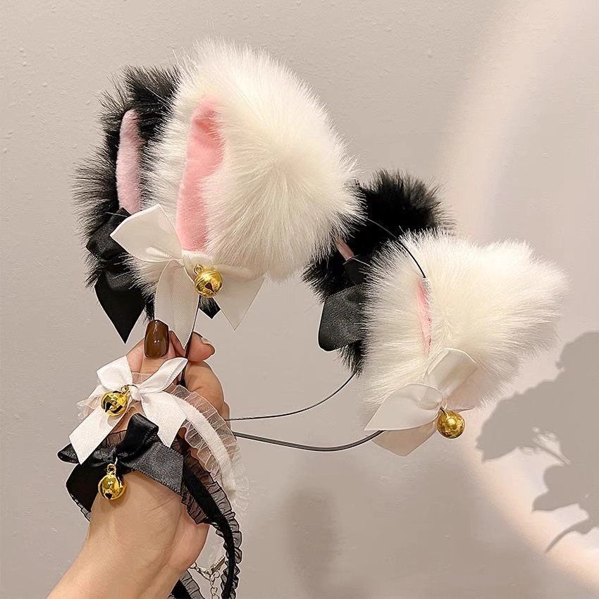Korean Food Snacks - Cat Ear Headband with Bells, Fox