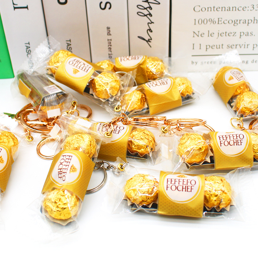Food Zinc - Simulation Golden Sands Chocolate Key Chain