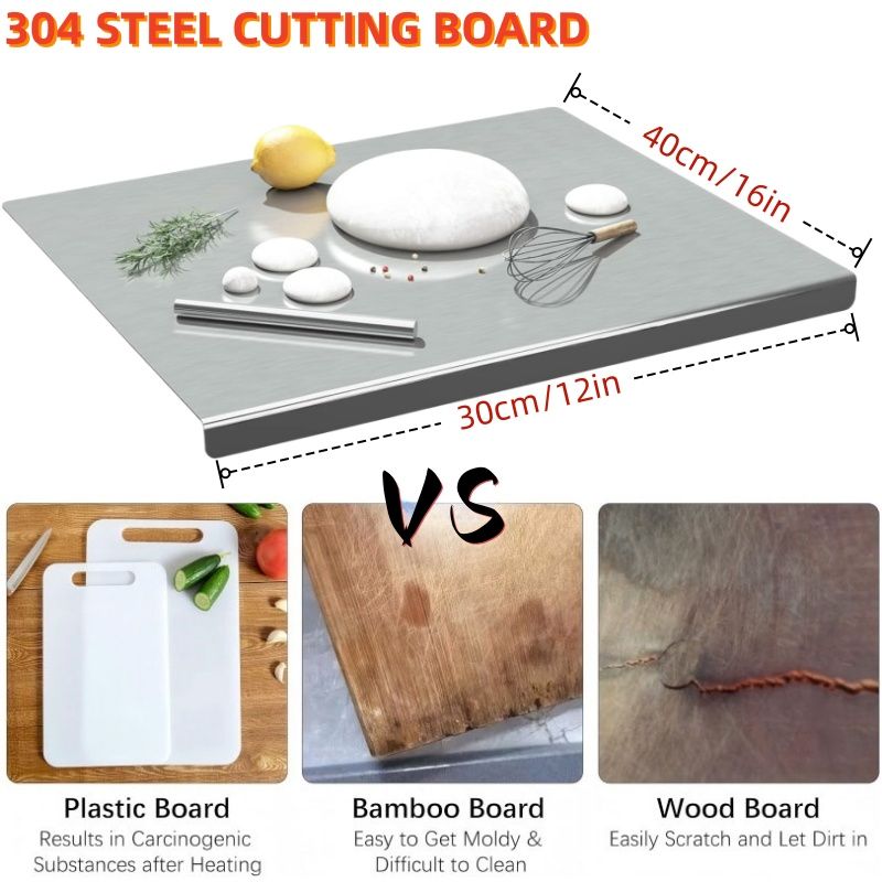 Food & Snacks Colouring Book - XXL 304 Stainless Steel Cutting Board