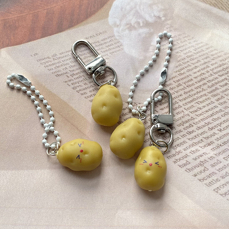 Food Zinc - Creative Cute 3D Happy Potato Keychains