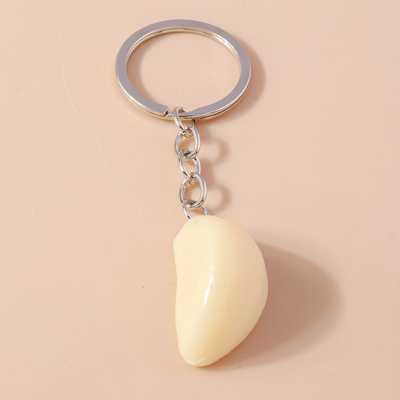 Food Zinc - Cute Imitation Food Garlic Charms Keychains