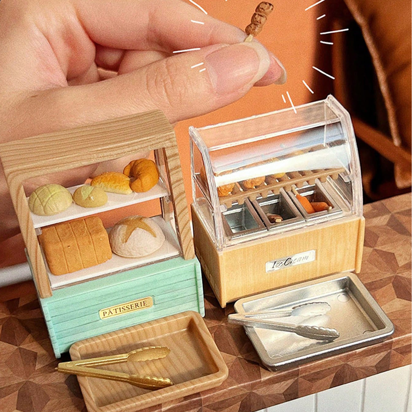 Dollhouse Miniature Bread Cabi - Food Snacks In Usa avaliação e preço