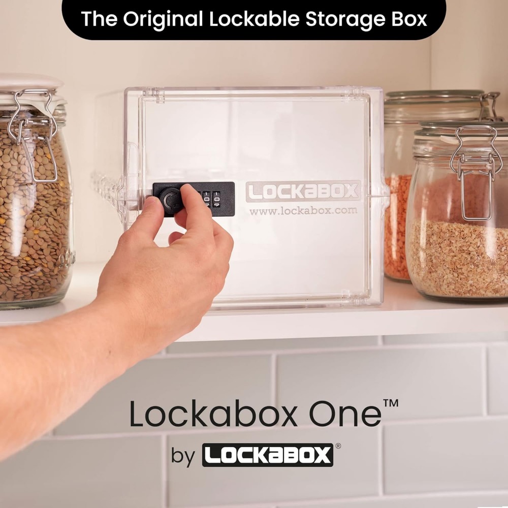 Medium Combination Lock Box fo - Food & Snacks Colouring Book avaliação e preço
