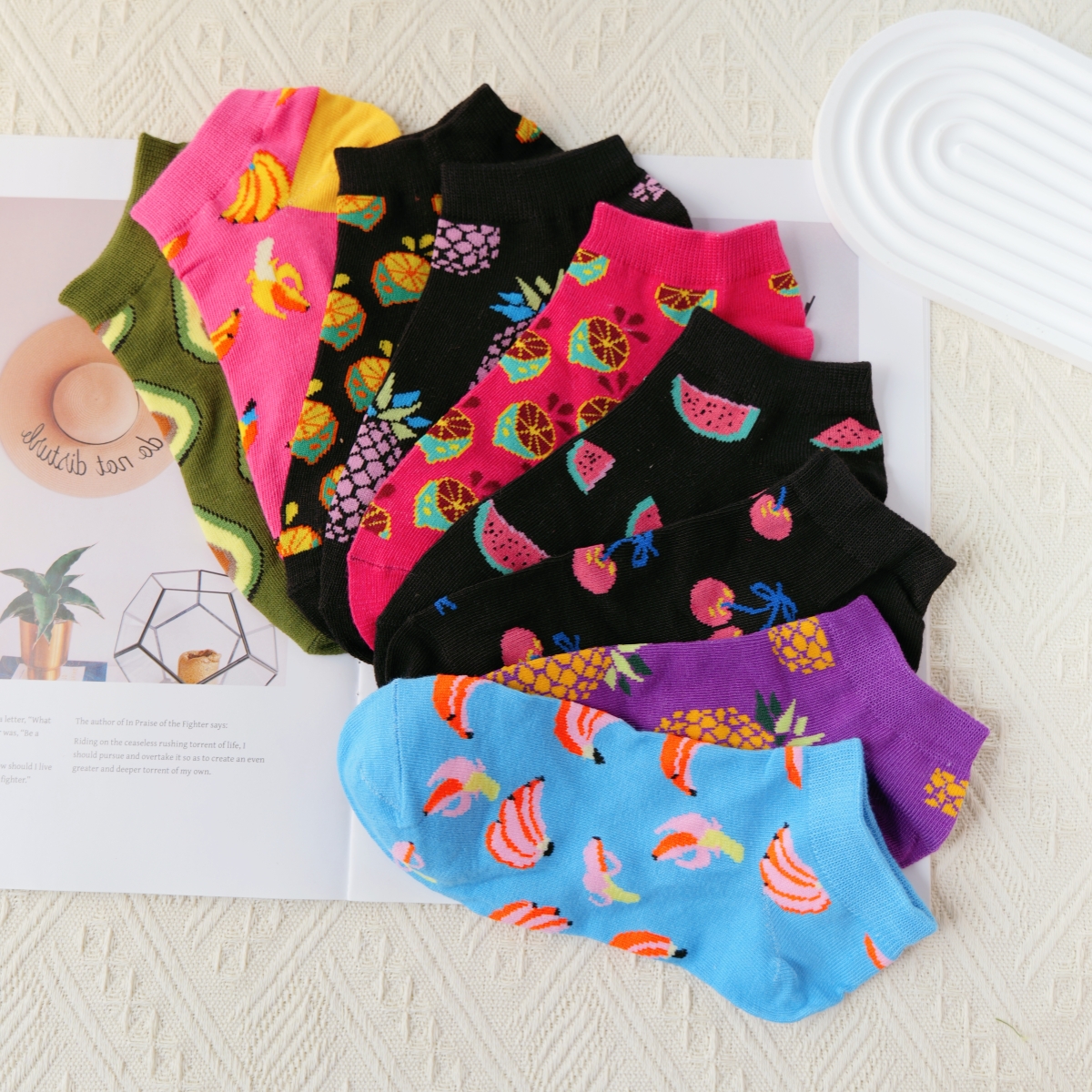 Women’s ankle socks, fruit des - Fruit Roll Up avaliação e preço