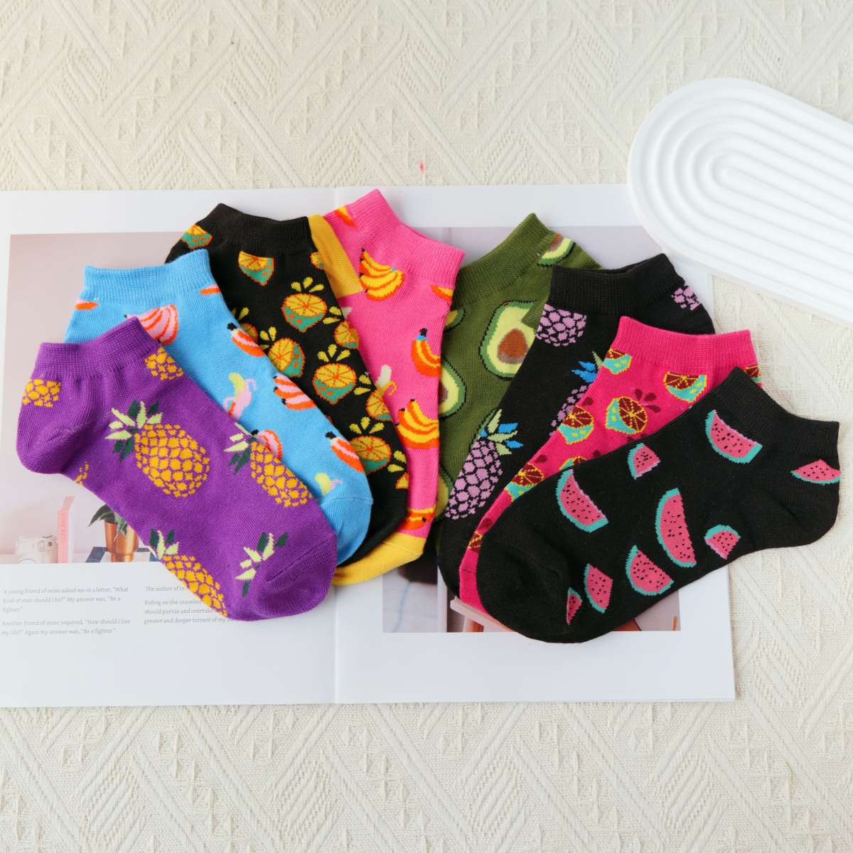 Women’s ankle socks, fruit des - Fruit Roll Up avaliação e preço