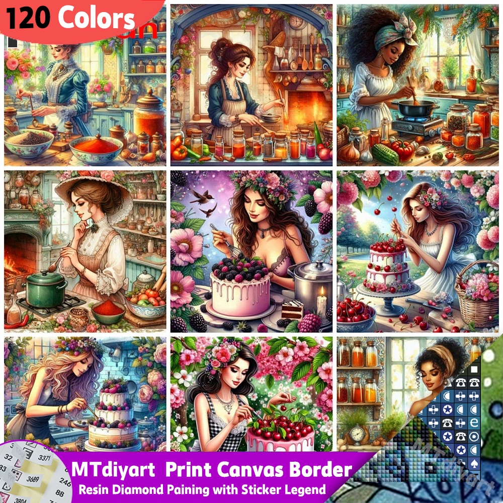 Resin 120 Colors Woman Cake Di - Fruit Roll Up avaliação e preço