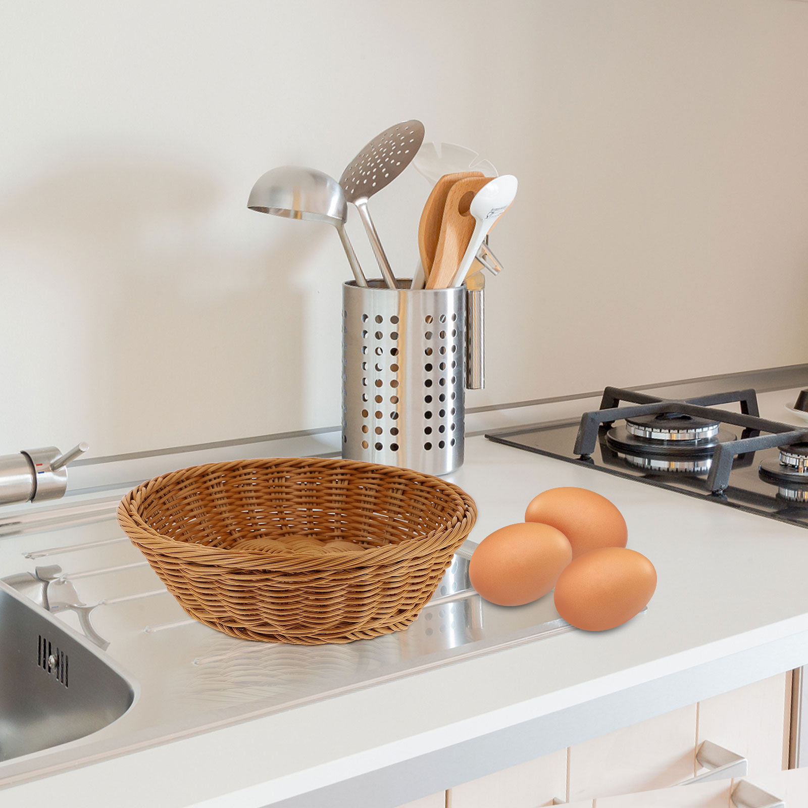 1Pcs Desktop Storage Basket Ra - Food Like Snacks avaliação e preço