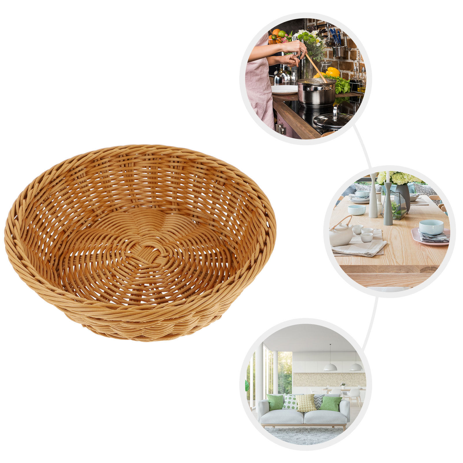 1Pcs Desktop Storage Basket Ra - Food Like Snacks avaliação e preço