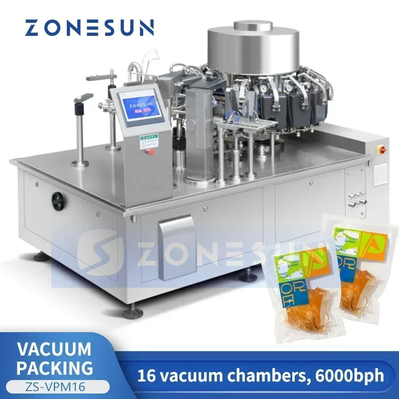 ZONESUN ZS-VPM16 Rotary Vacuum - Food Snacks In Usa avaliação e preço