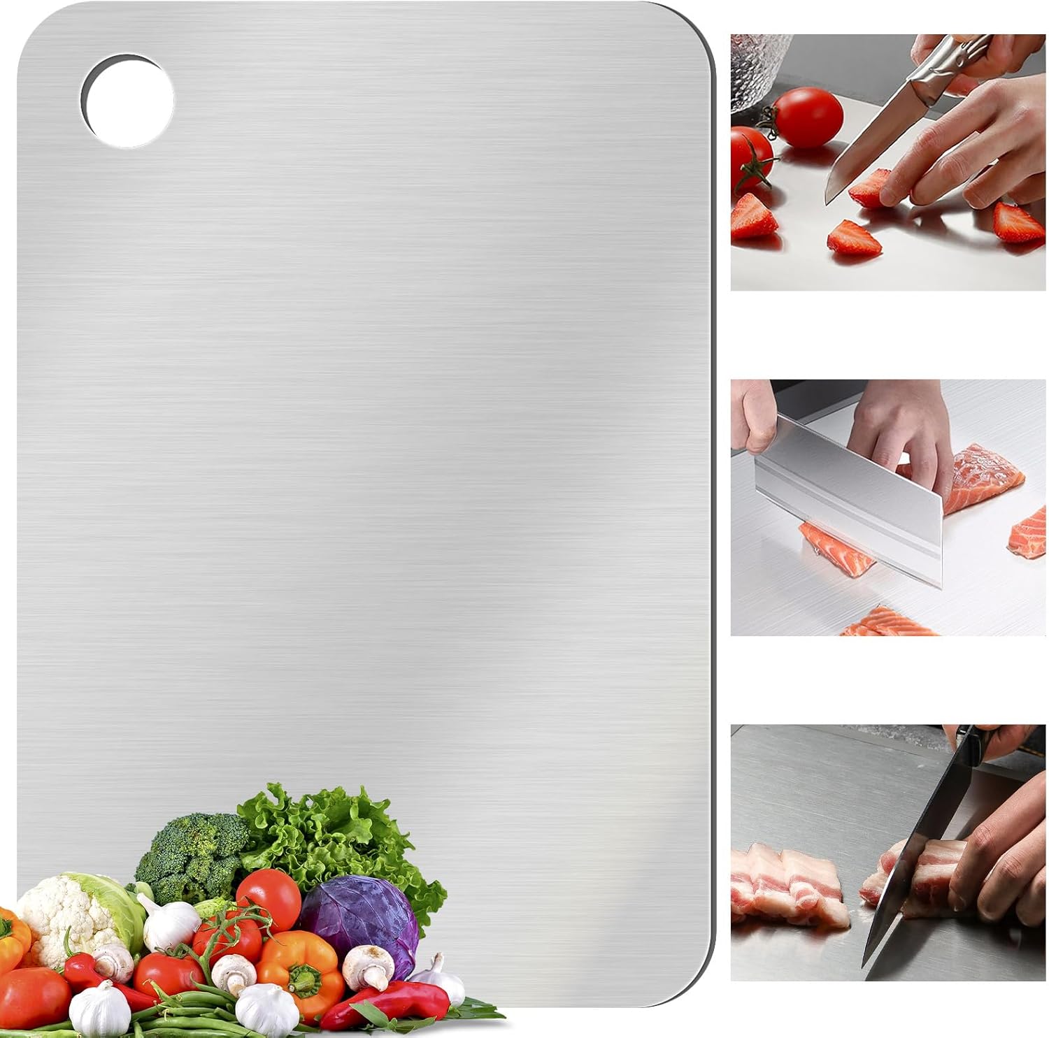Titanium Cutting Board, Stainl - Foods X avaliação e preço