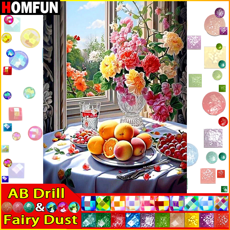 HOMFUN Fairy Dust AB DIY 5D Di - Fruit Roll Up avaliação e preço