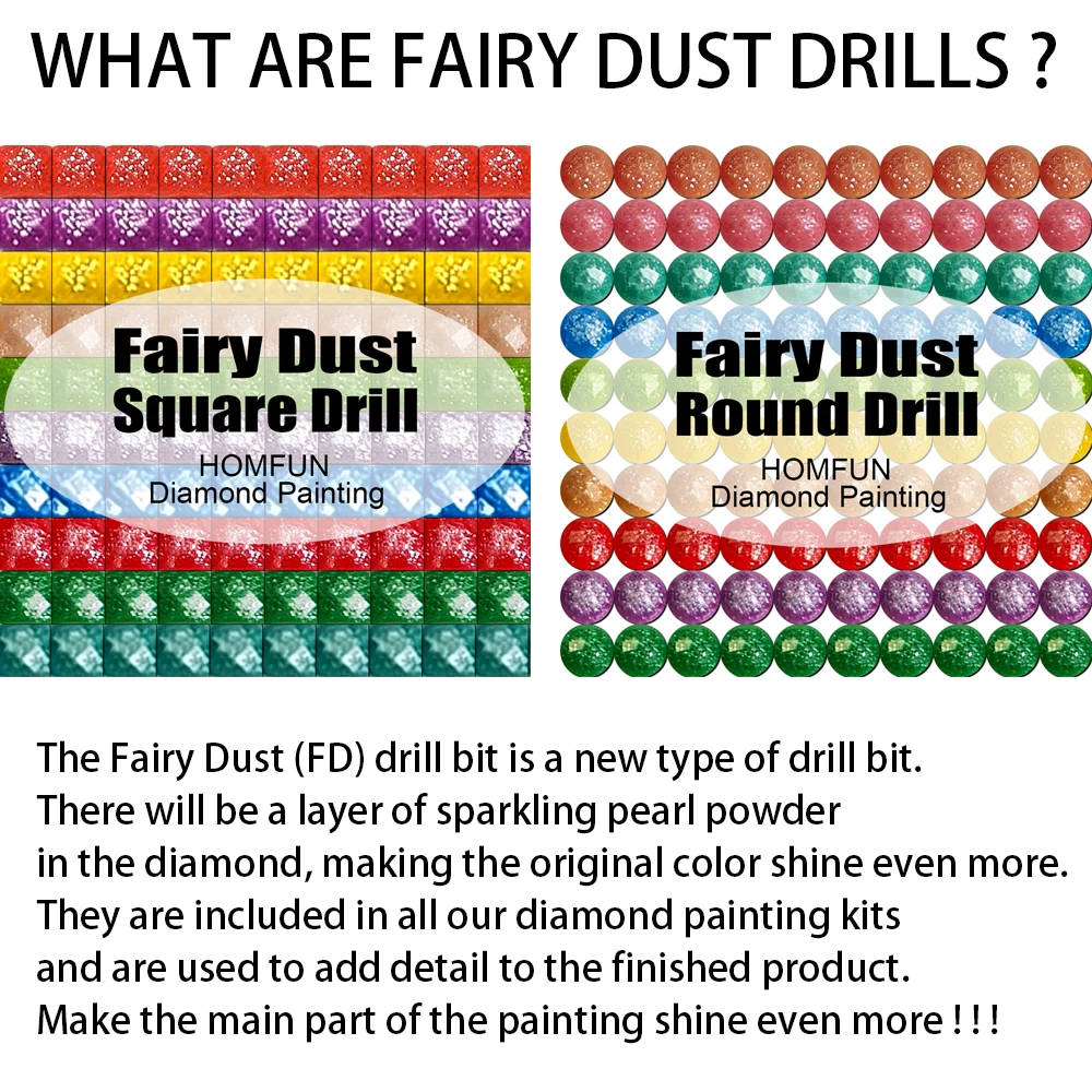 HOMFUN Fairy Dust AB DIY 5D Di - Fruit Roll Up avaliação e preço