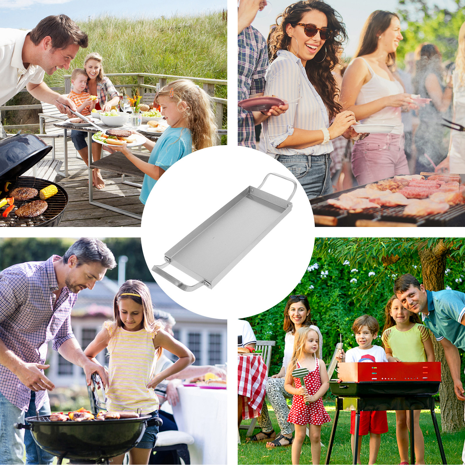 Stainless Steel Bbq Plate Kore - Korean Food Snacks avaliação e preço