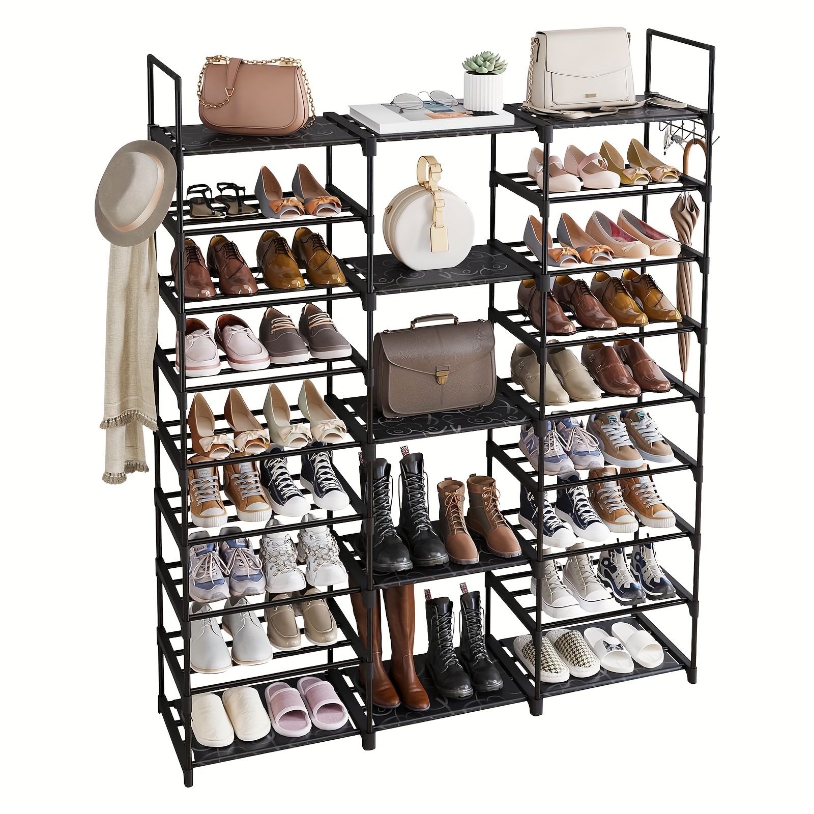 1pc 9 Tier Shoe Rack Organizer - Foods X avaliação e preço