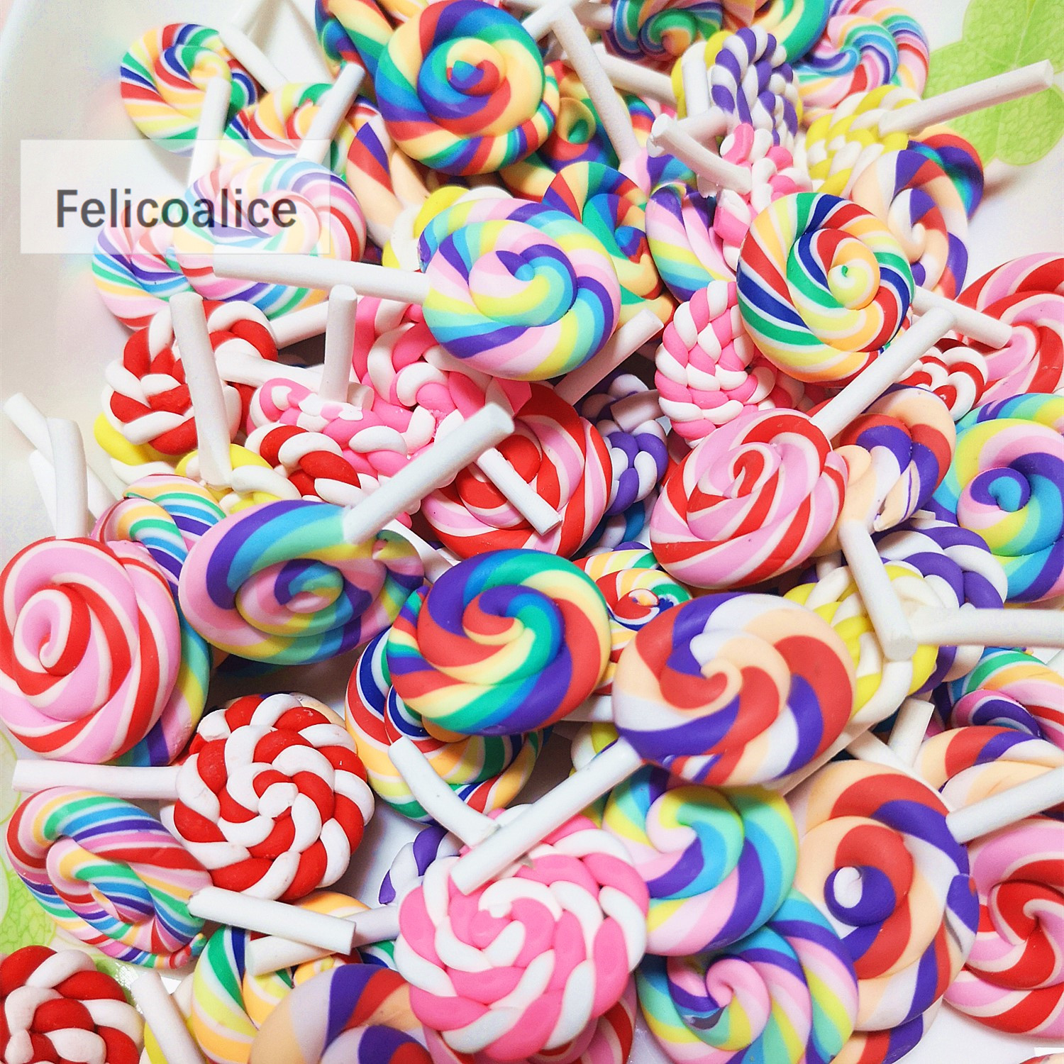 8pcs Multicolor  Rainbow Clay  - Korean Food Snacks avaliação e preço