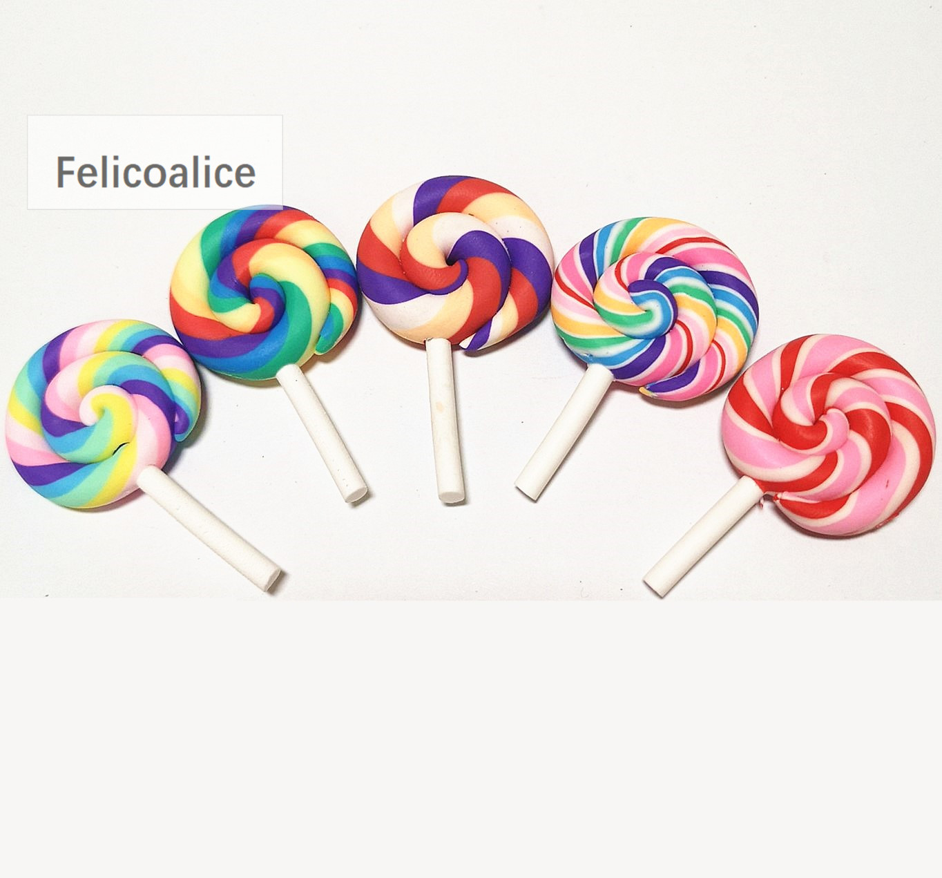 8pcs Multicolor  Rainbow Clay  - Korean Food Snacks avaliação e preço