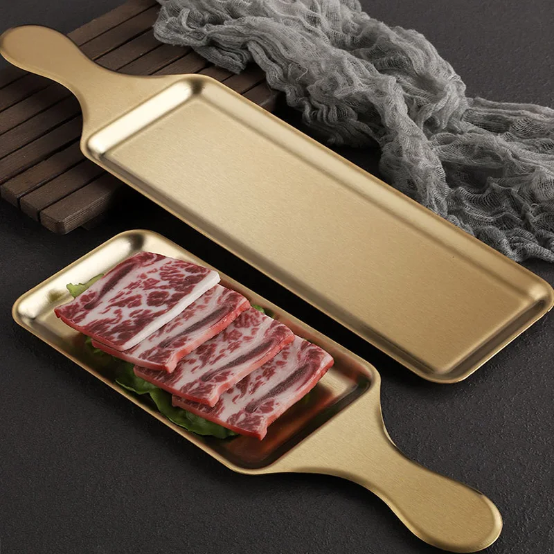 304 Stainless Steel Rectangula - Korean Food Snacks avaliação e preço