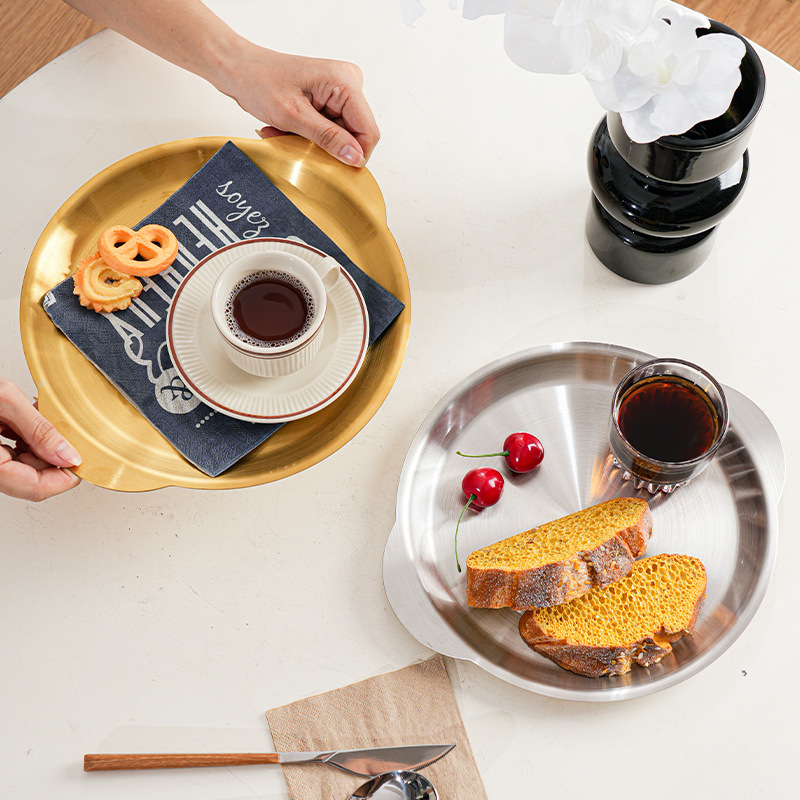 Dinner Plates Stainless Steel  - Korean Food Snacks avaliação e preço