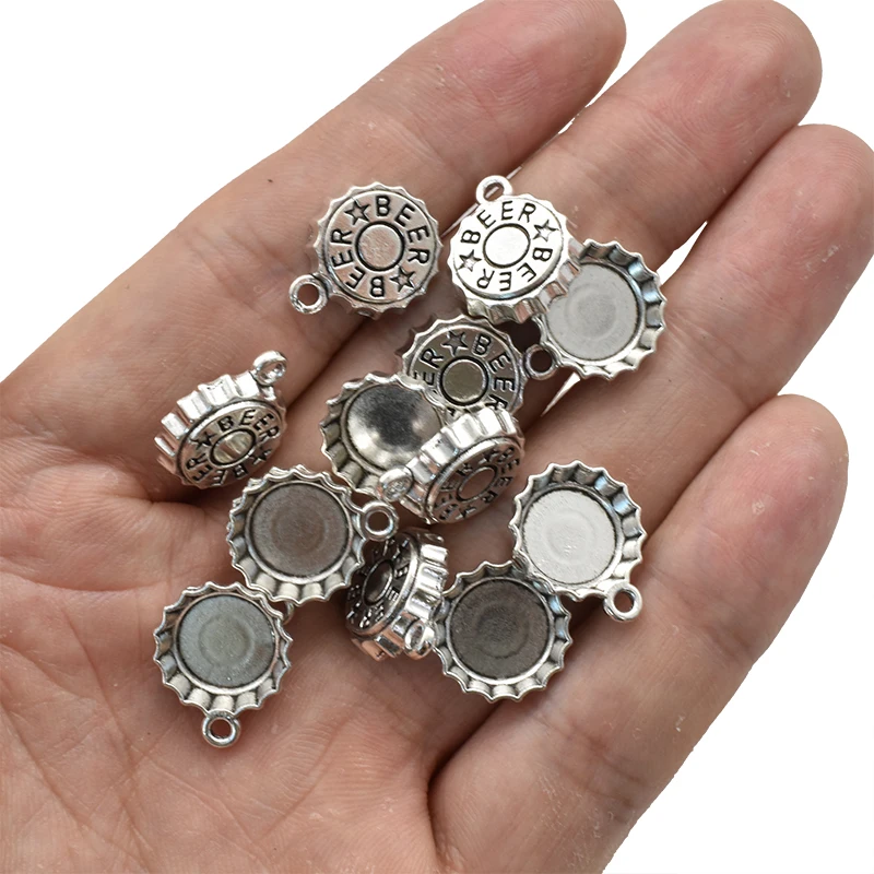 15PCS Antique Silver Plated Be - Food Zinc avaliação e preço