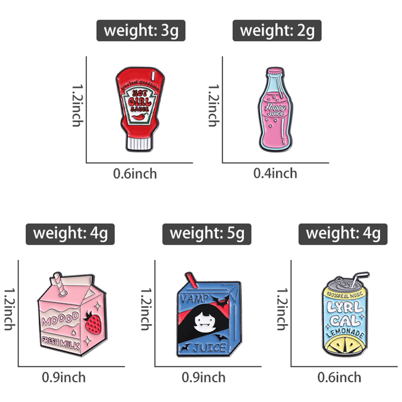 Delicious Food Enamel Pins Cus - Food Zinc avaliação e preço
