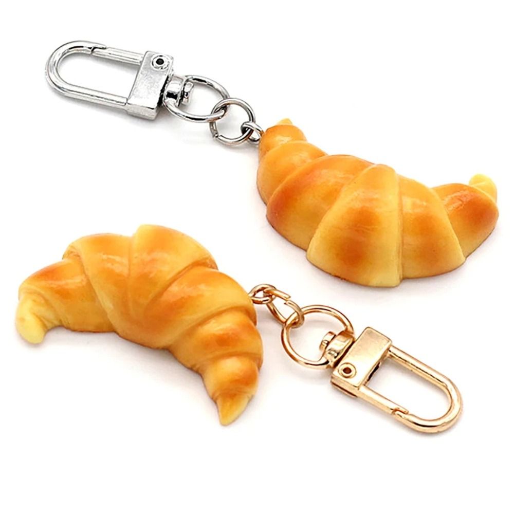 Funny Croissant Keychain Child - Food Zinc avaliação e preço