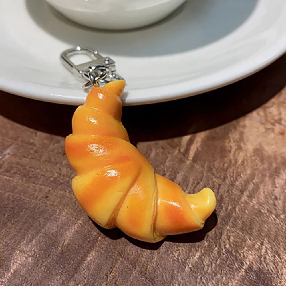 Funny Croissant Keychain Child - Food Zinc avaliação e preço