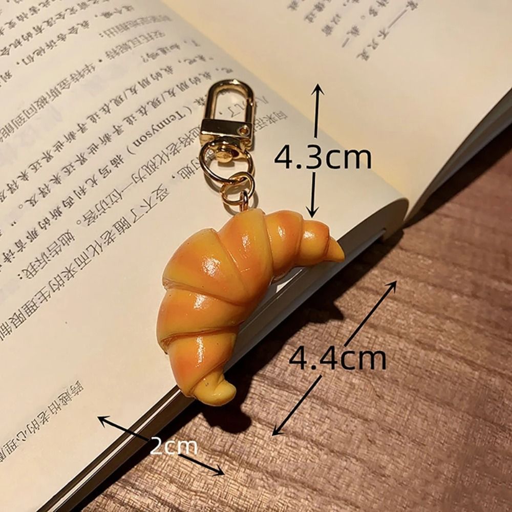 Funny Croissant Keychain Child - Food Zinc avaliação e preço