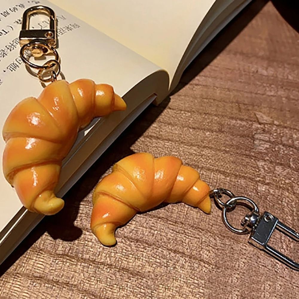 Funny Croissant Keychain Child - Food Zinc avaliação e preço