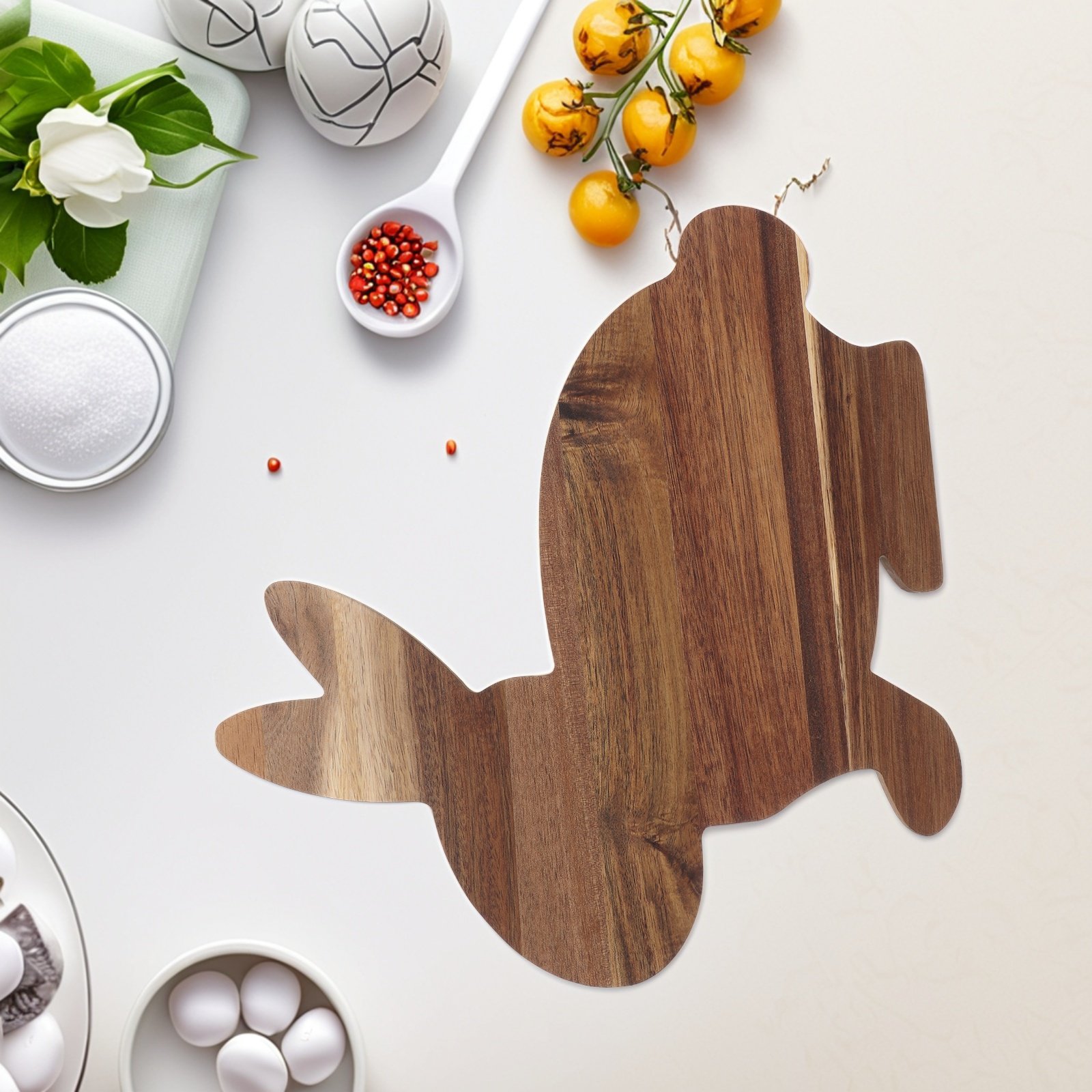Bunny Shaped Wooden Cutting Bo - Food Snacks In Usa avaliação e preço