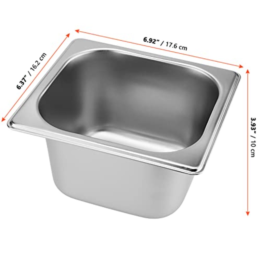 8 Pack 1/6 Size x 4 Inch Deep  - Foods X avaliação e preço