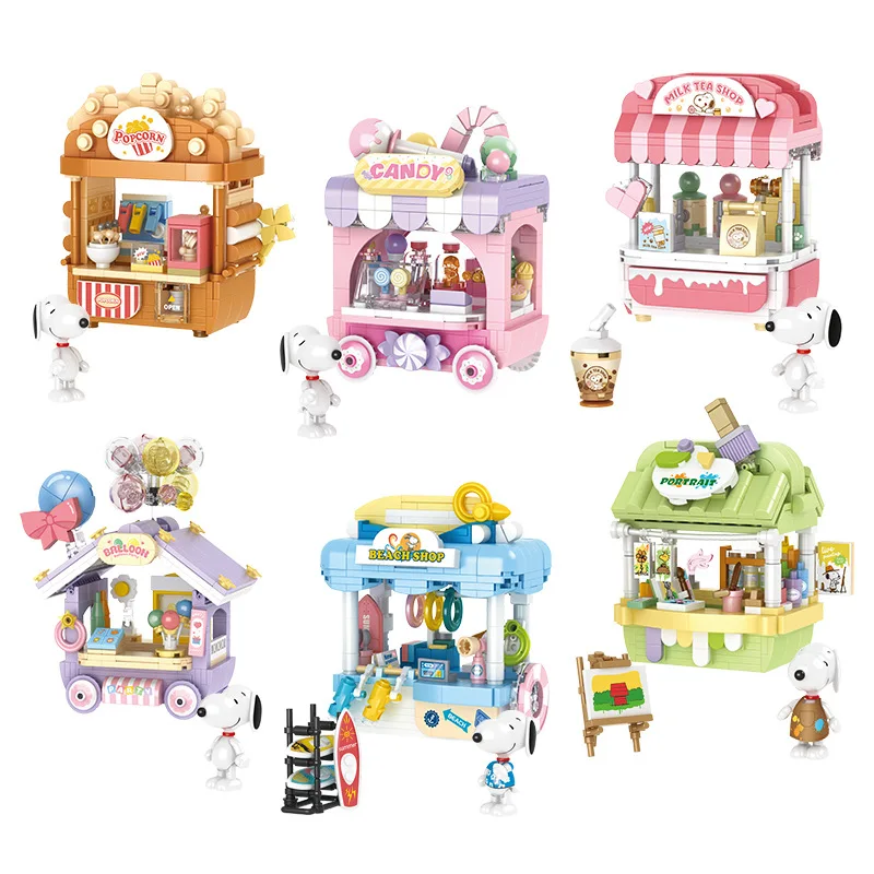 Snoopy Store Building Blocks S - Spicy Food Snacks avaliação e preço