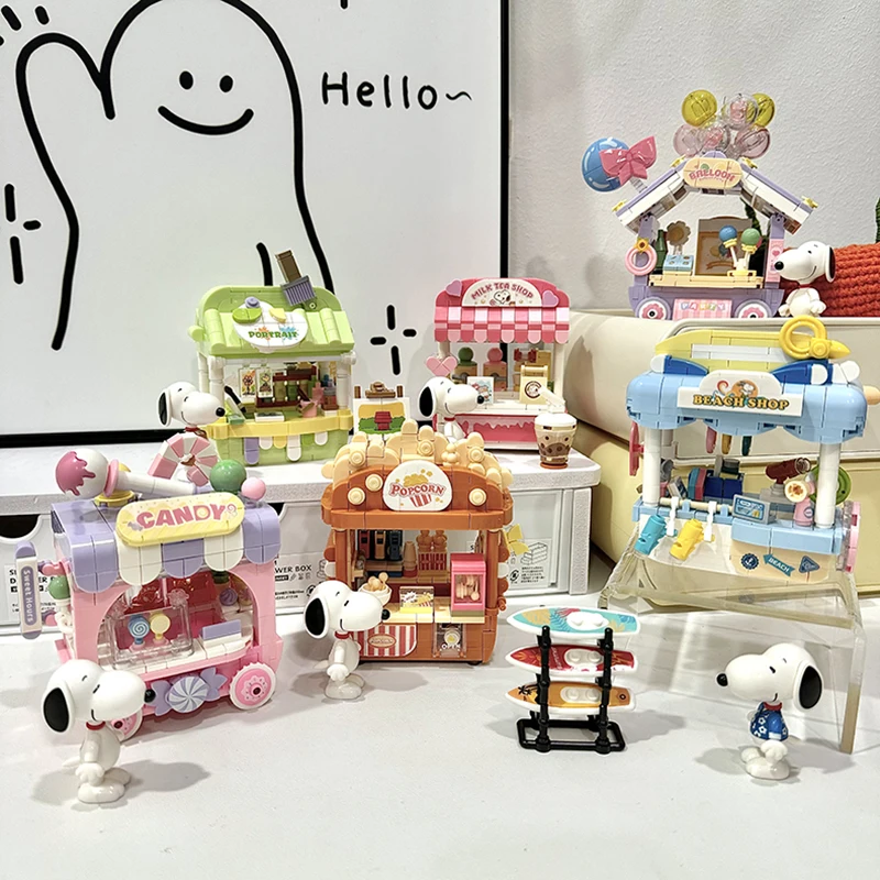 Snoopy Store Building Blocks S - Spicy Food Snacks avaliação e preço