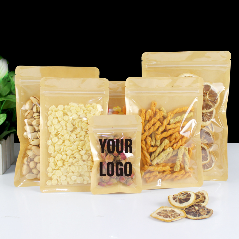 100pcs Eco-friendly Kraft Pape - Food Good Snacks avaliação e preço
