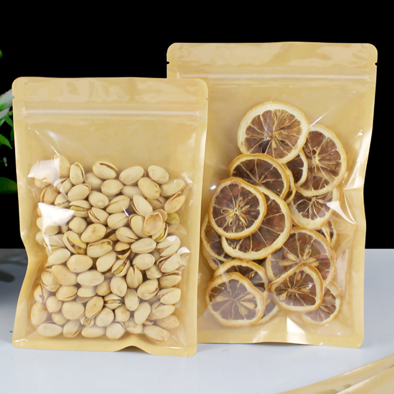 100pcs Eco-friendly Kraft Pape - Food Good Snacks avaliação e preço