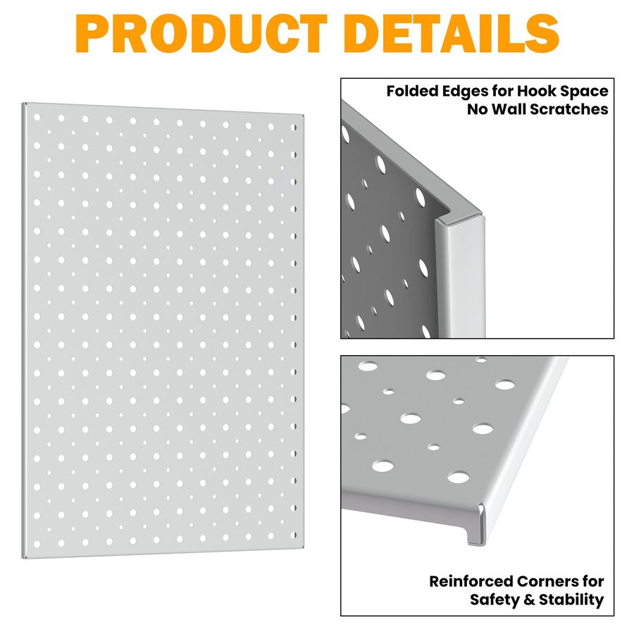 Metal Pegboard Panels, 16 x 12 - Foods X avaliação e preço