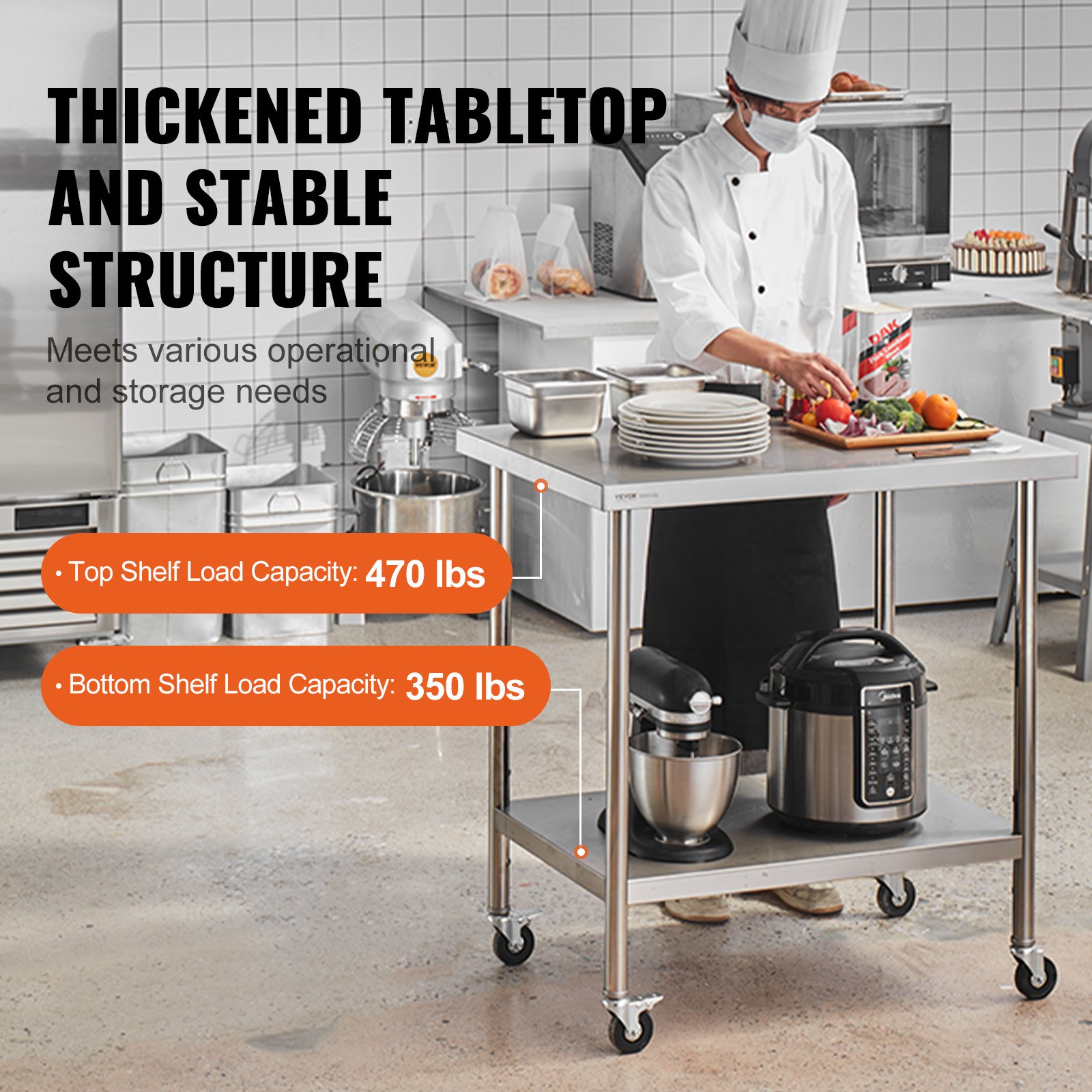 Stainless Steel Work Table 30  - Foods X avaliação e preço