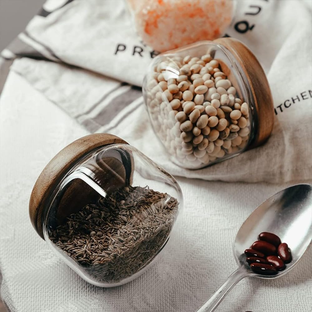 Glass Food  Containers with Wo - Foods X avaliação e preço