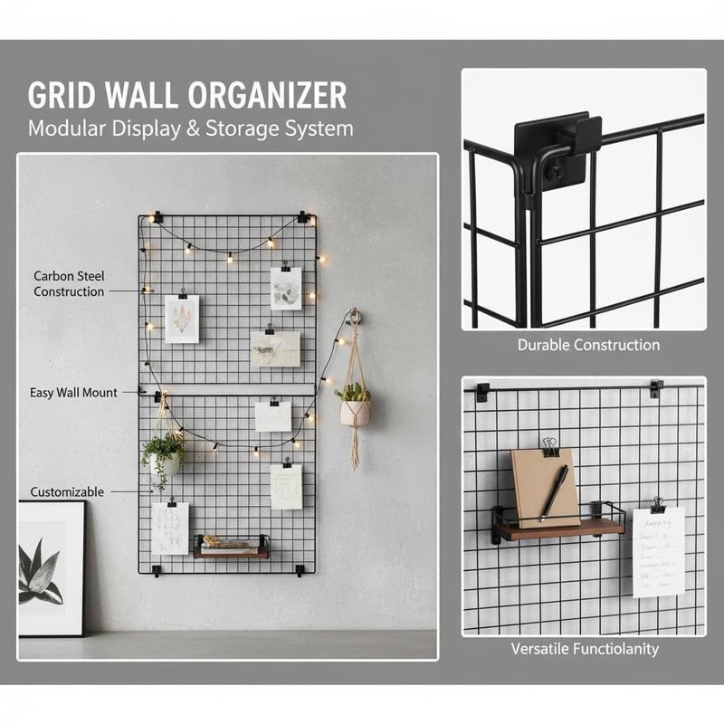 3 Packs Grid Wall Panels, 2 x  - Foods X avaliação e preço